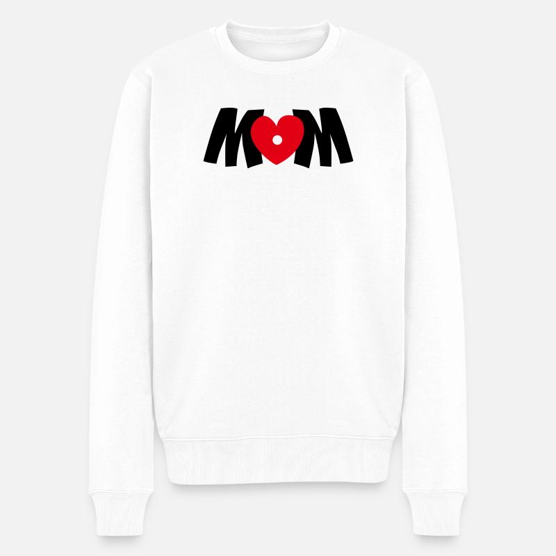 Maman Cœur - Pull Premium bio Homme - blanc