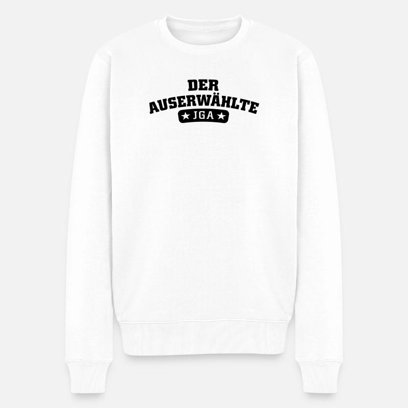 Der Auserwählte JGA - Männer Premium Bio Pullover - Weiß