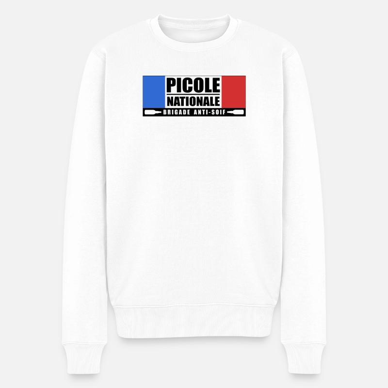 Picole nationale - Pull Premium bio Homme - blanc