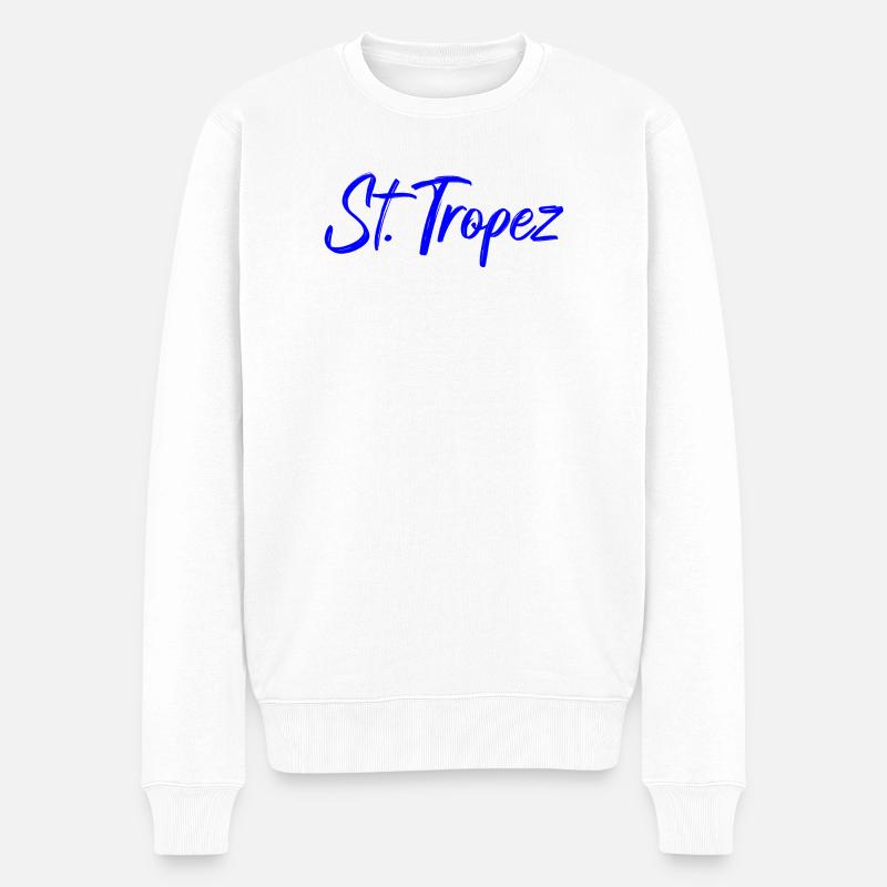 St Tropez - Pull Premium bio Homme - blanc
