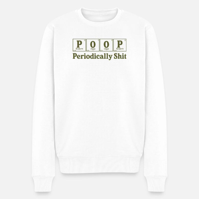 Aa - Männer Premium Bio Pullover - Weiß