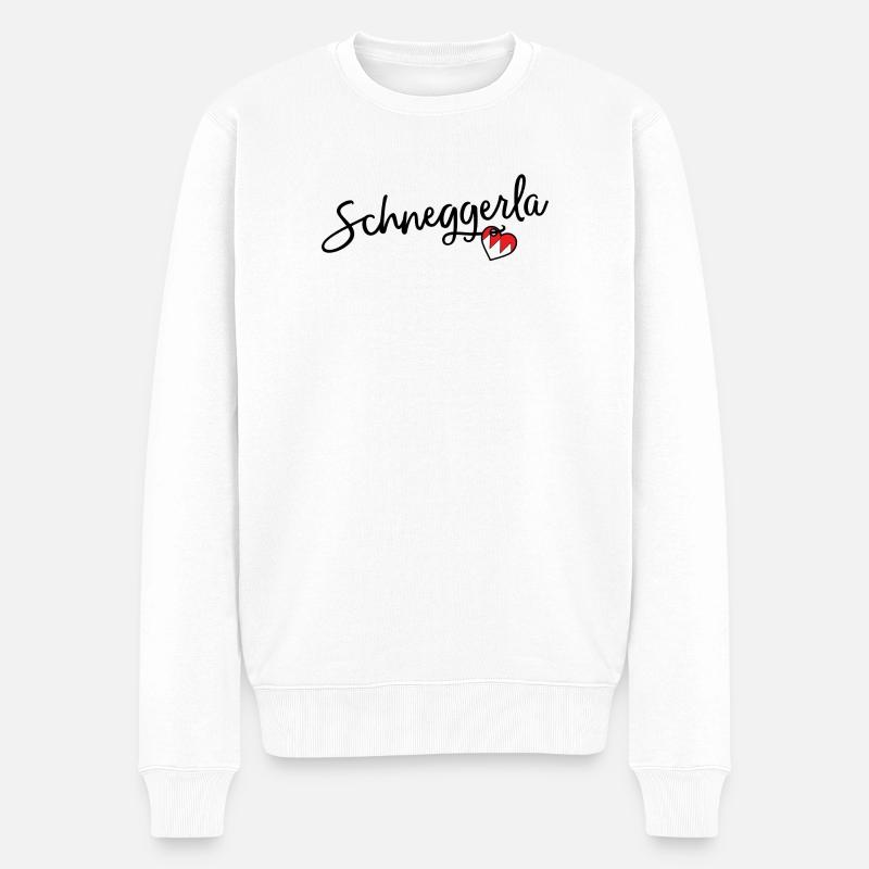 Schneggerla - Männer Premium Bio Pullover - Weiß