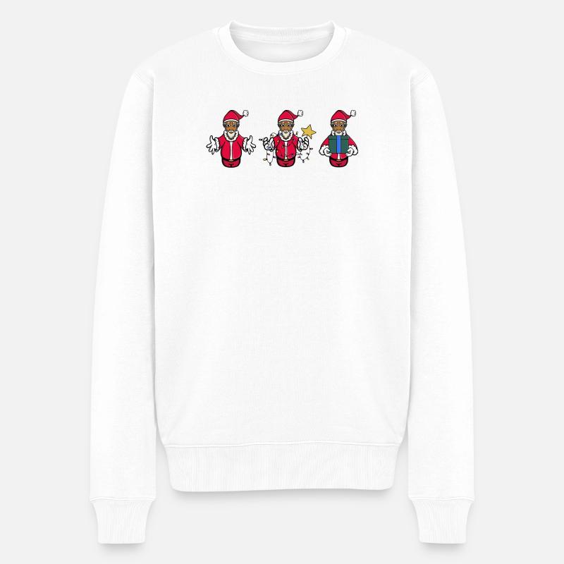 Joyeux Noël Père Noël - Pull Premium bio Homme - blanc