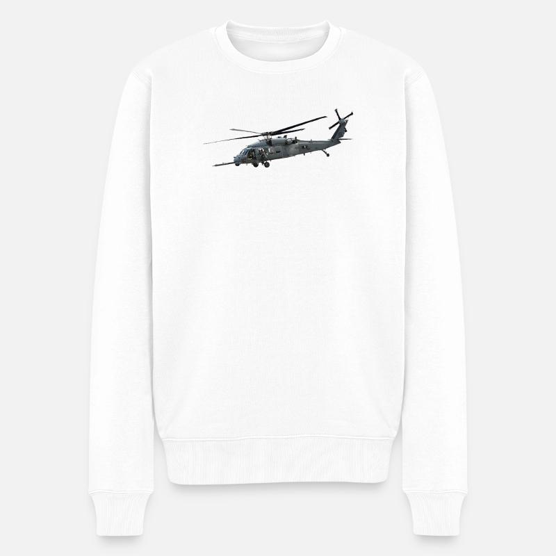 Hélicoptère - Pull Premium bio Homme - blanc