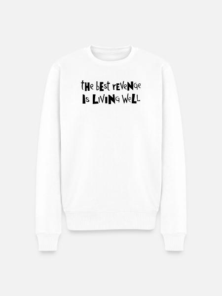 Best revenge ... by Cean - Men's Premium Organic Jumper - white
