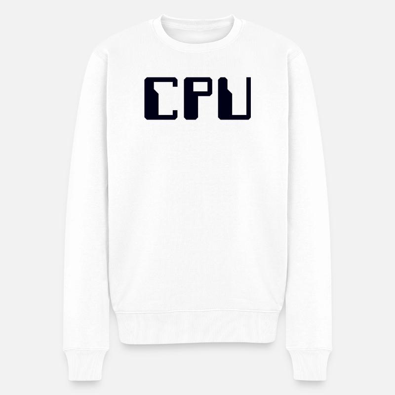 CPU Speicher - Männer Premium Bio Pullover - Weiß