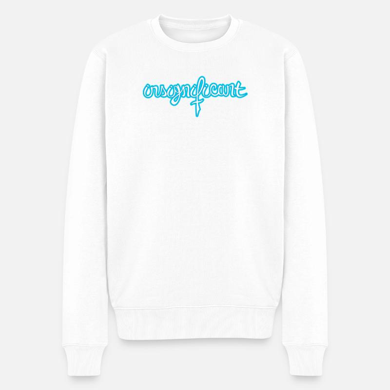 insignificant - Männer Premium Bio Pullover - Weiß