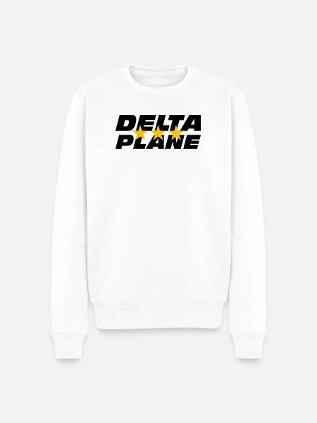 Logo Delta Plane Étoiles d'Excellence - Pull Premium bio Homme - blanc