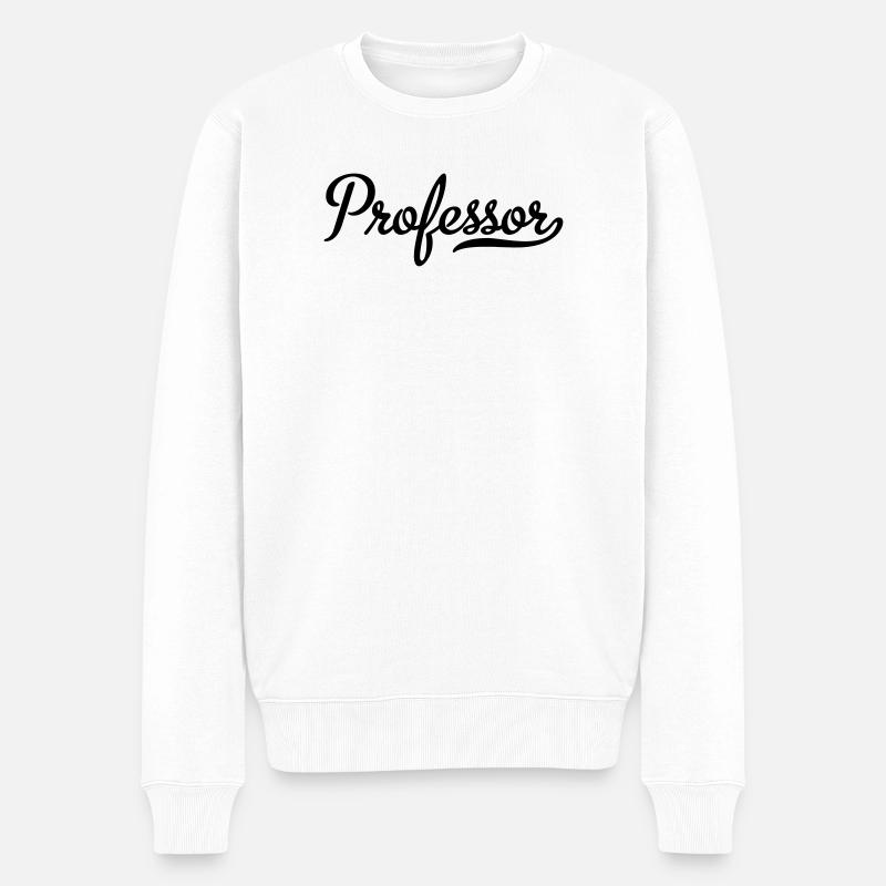 professeur - Pull Premium bio Homme - blanc
