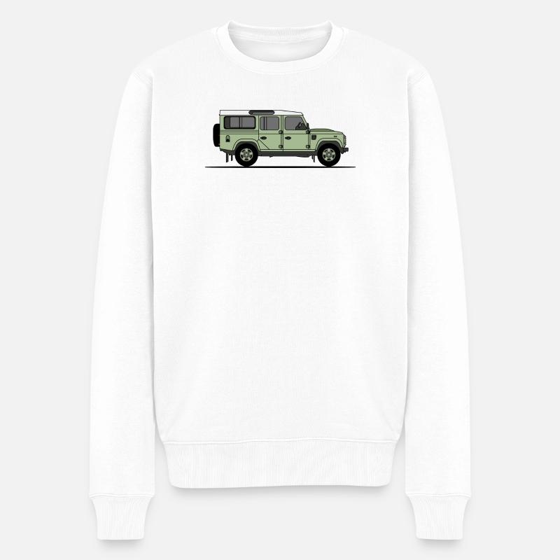 Verteidiger 110 - Männer Premium Bio Pullover - Weiß