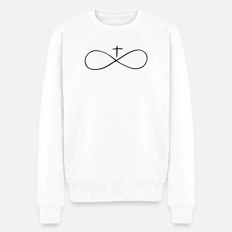 infiniment - Pull Premium bio Homme - blanc