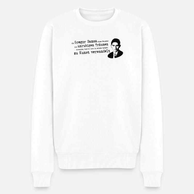 Franz Kafka-Beuys | Verwandlung Gregor Samsa Kunst - Männer Premium Bio Pullover - Weiß