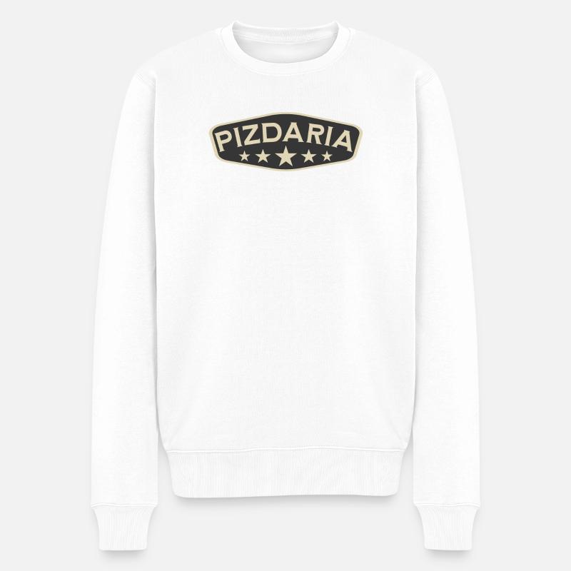 Pizdaria - Männer Premium Bio Pullover - Weiß