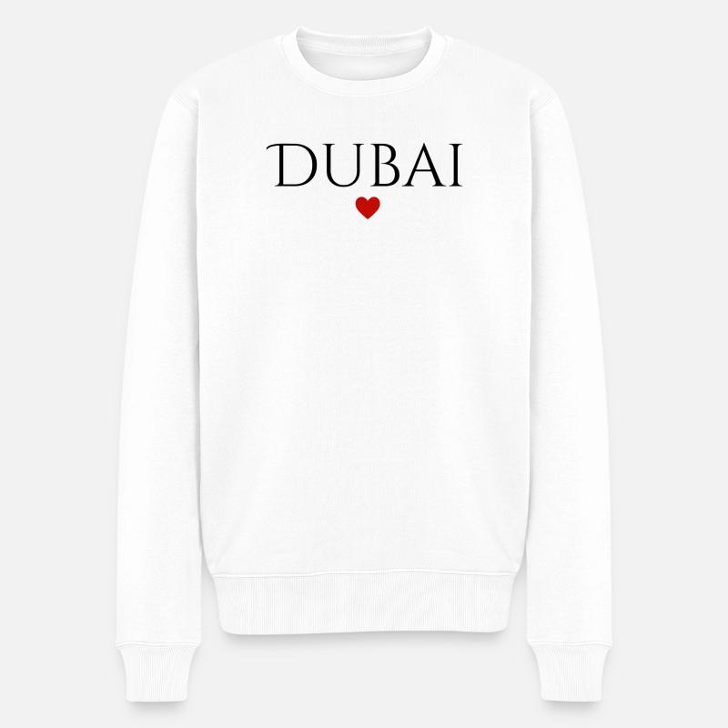 Dubai - Männer Premium Bio Pullover - Weiß