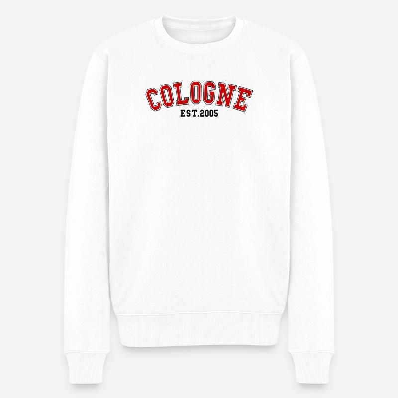 Köln Est.2005 - Männer Premium Bio Pullover - Weiß