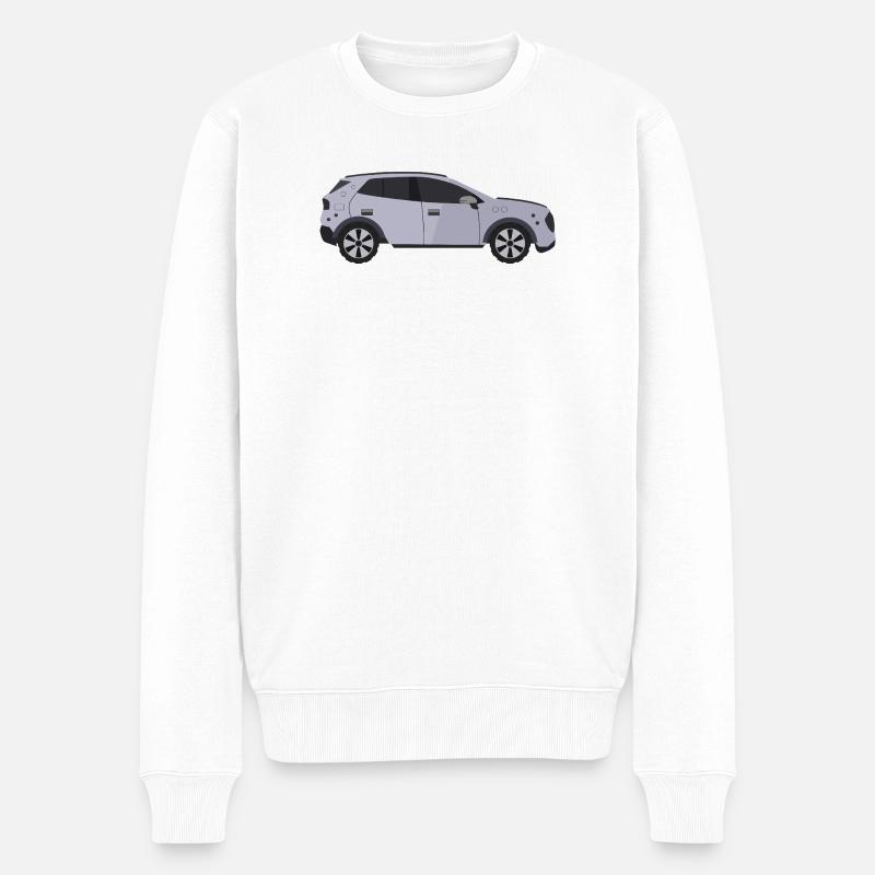 Auto - Männer Premium Bio Pullover - Weiß