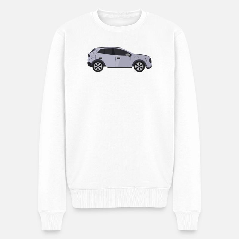 Auto - Männer Premium Bio Pullover - Weiß