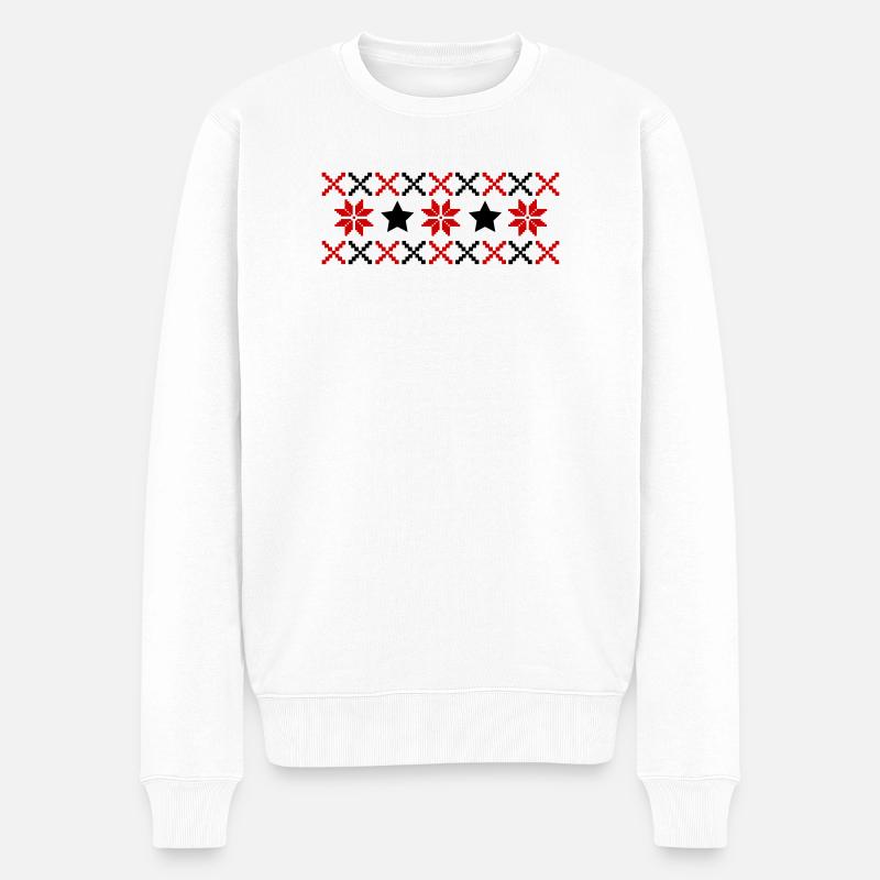 Hiver du Modèle Norvégien - Pull Premium bio Homme - blanc