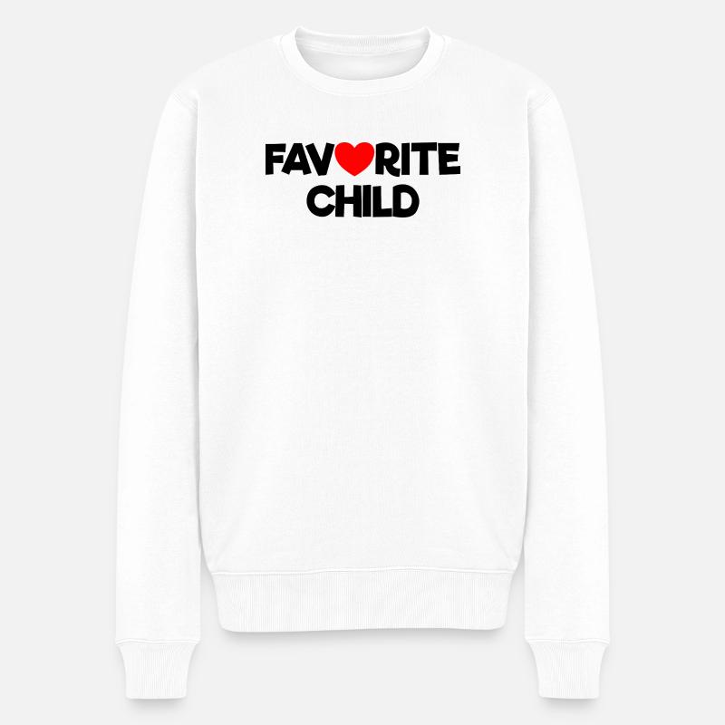 Lieblingskind - Männer Premium Bio Pullover - Weiß