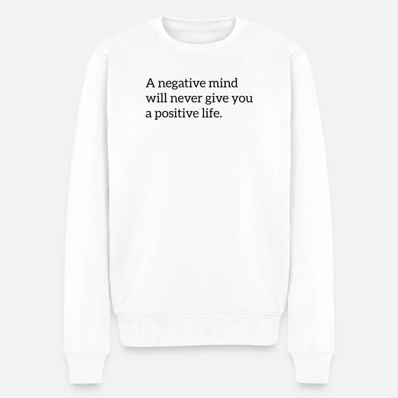 Dicton motivationnel anglais - Pull Premium bio Homme - blanc