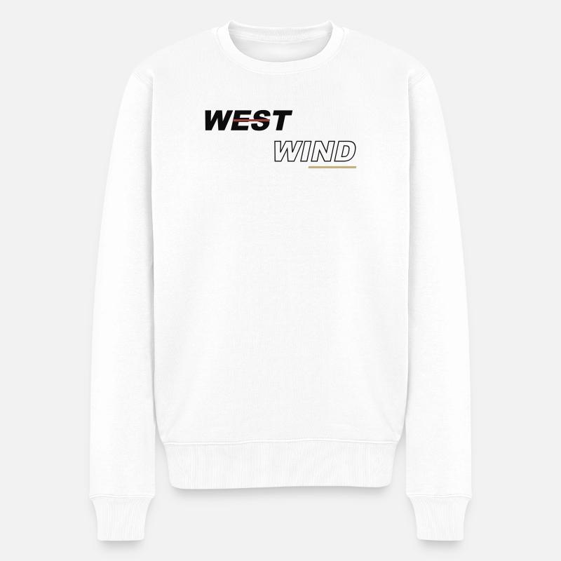 WESTWIND - Männer Premium Bio Pullover - Weiß
