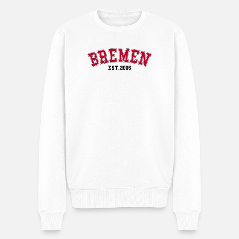Bremen gegründet 2006 - Männer Premium Bio Pullover - Weiß