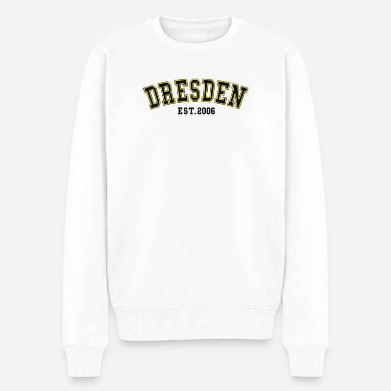 Dresde Fondée en 2006 - Pull Premium bio Homme - blanc