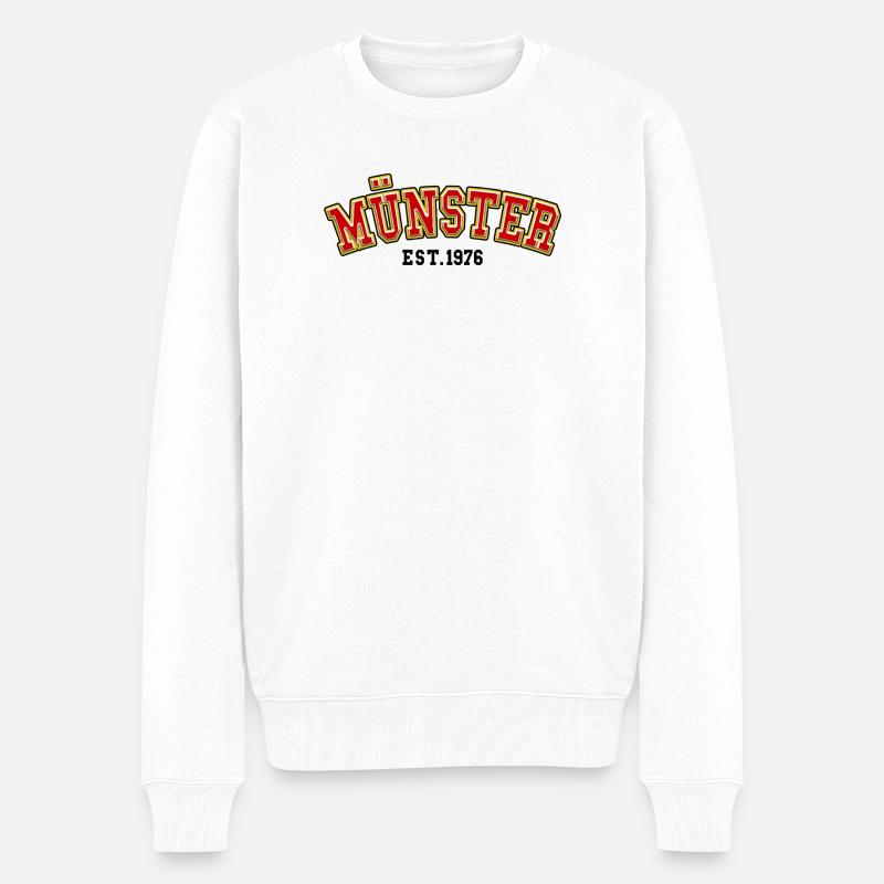 Münster Fondée en 1976 - Pull Premium bio Homme - blanc