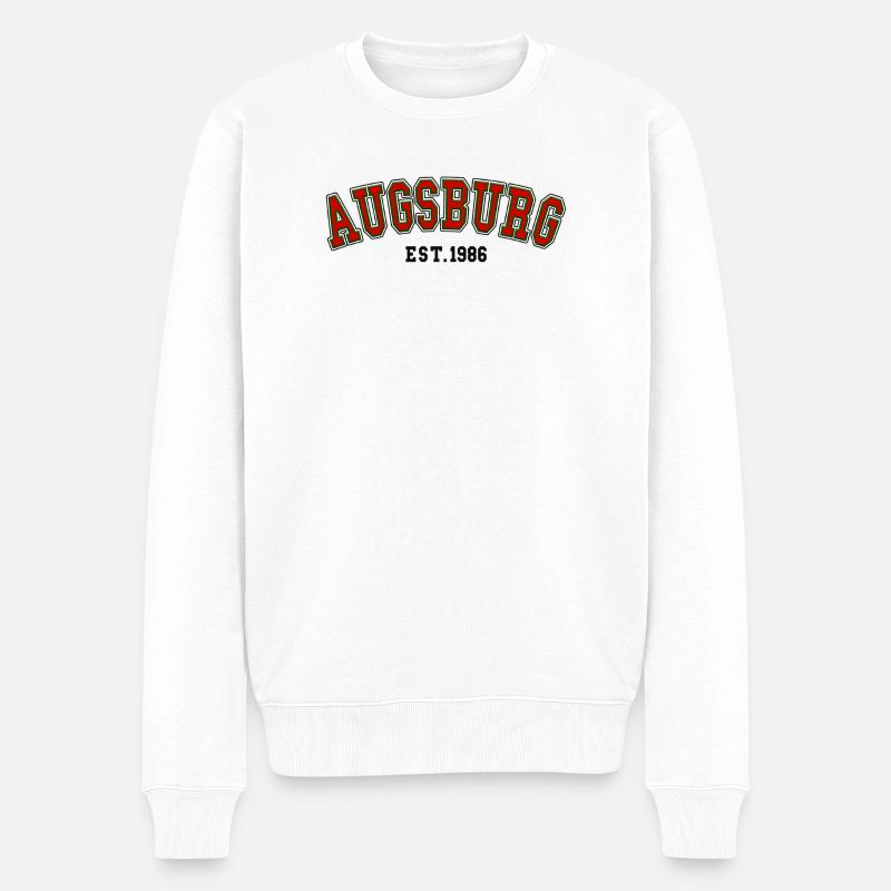Augsbourg Fondée en 1986 - Pull Premium bio Homme - blanc