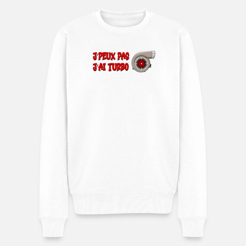 J'peux pas j'ai turbo - Pull Premium bio Homme - blanc