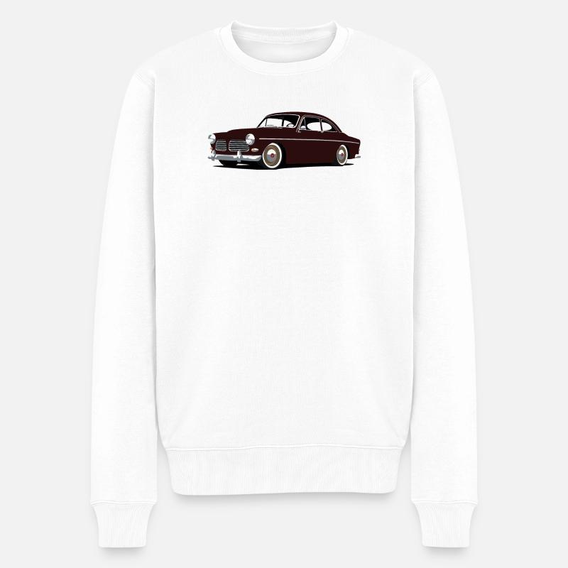 120er Serie Single Custom - Männer Premium Bio Pullover - Weiß