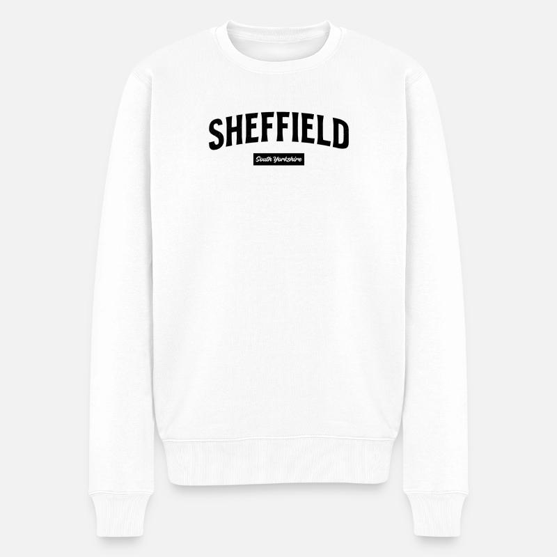 Sheffield Retro Design South Yorkshire - Pull Premium bio Homme - blanc