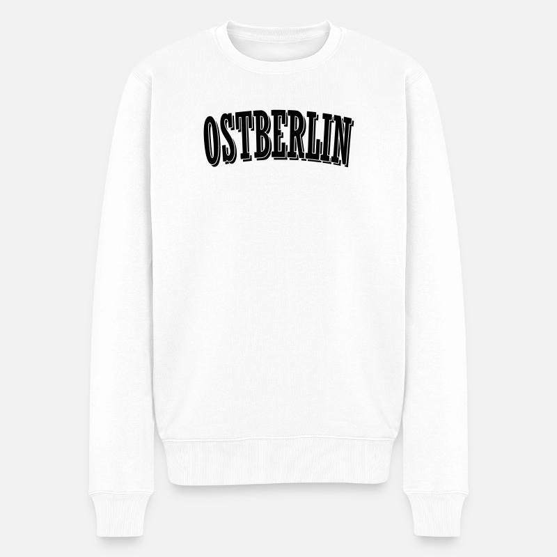 Maillot de Berlin-Est - Pull Premium bio Homme - blanc