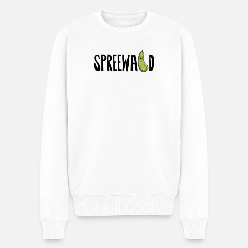 Concombre de Spreewald - Pull Premium bio Homme - blanc