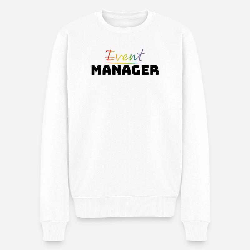 Tshirt fuer CSD LGBT Event Manager - Männer Premium Bio Pullover - Weiß