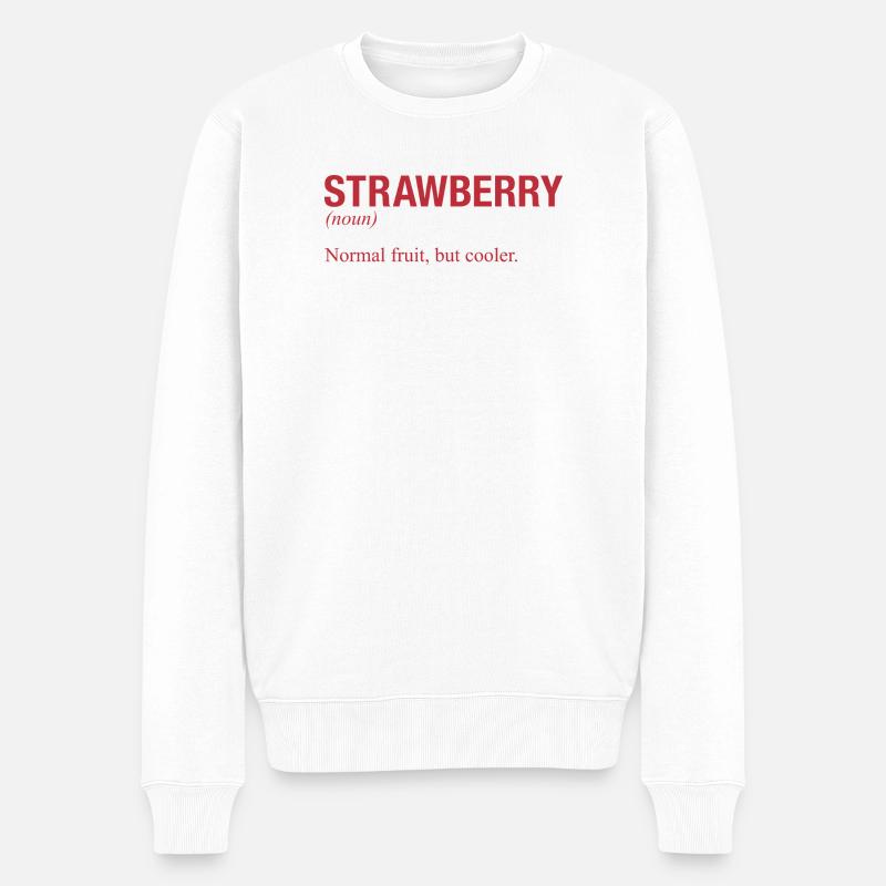 FRAISE Erdbeere - Pull Premium bio Homme - blanc