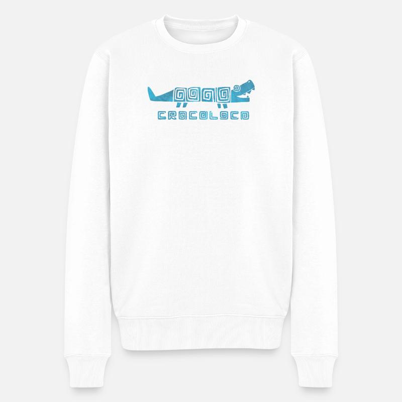 Crocoloco - Pull Premium bio Homme - blanc