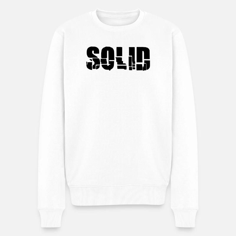 Solid - Men's Premium Organic Jumper - white