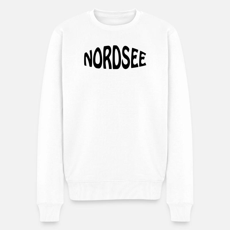 NORDSEE - Männer Premium Bio Pullover - Weiß