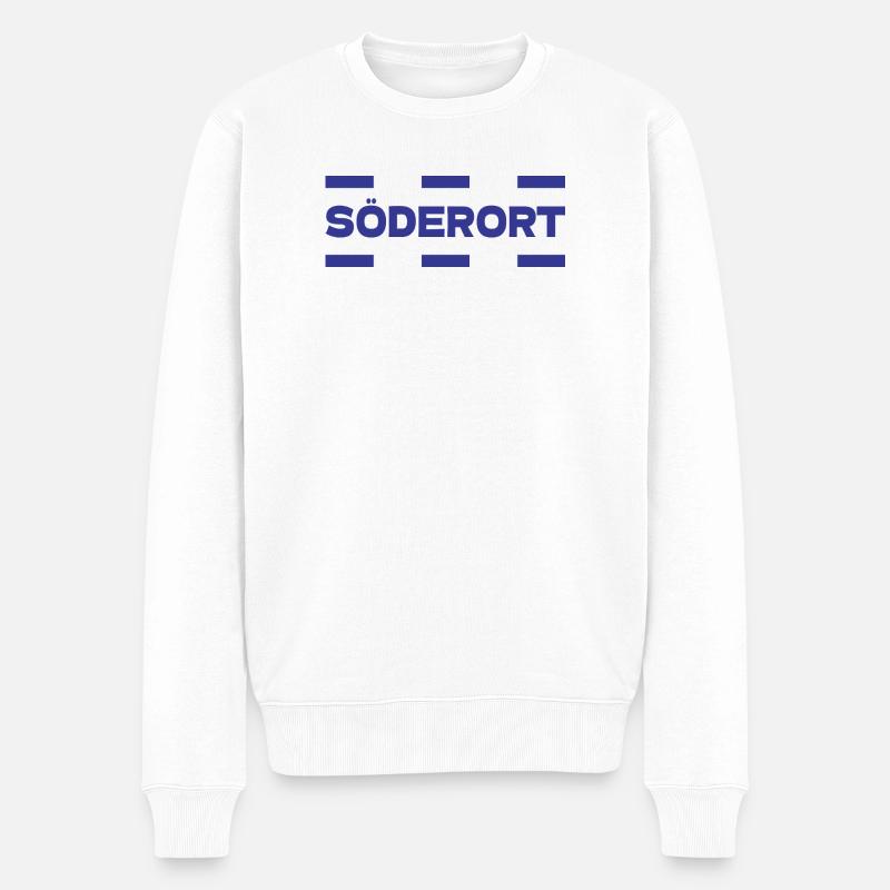 Söderort - Stockholm - Männer Premium Bio Pullover - Weiß