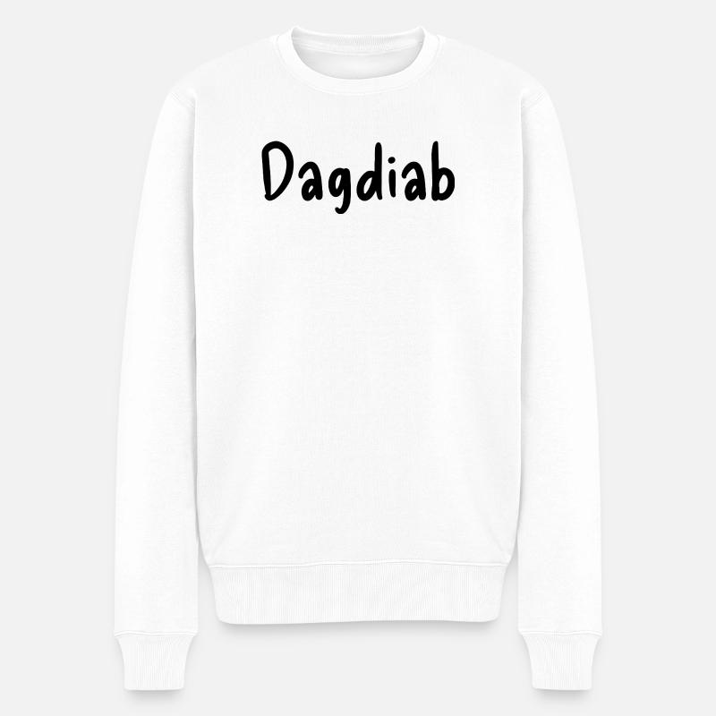 Dagdiab - Männer Premium Bio Pullover - Weiß