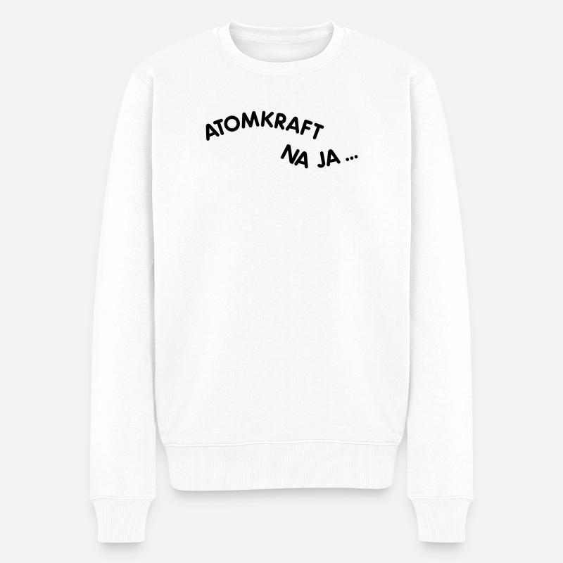 Atomkraft - Männer Premium Bio Pullover - Weiß