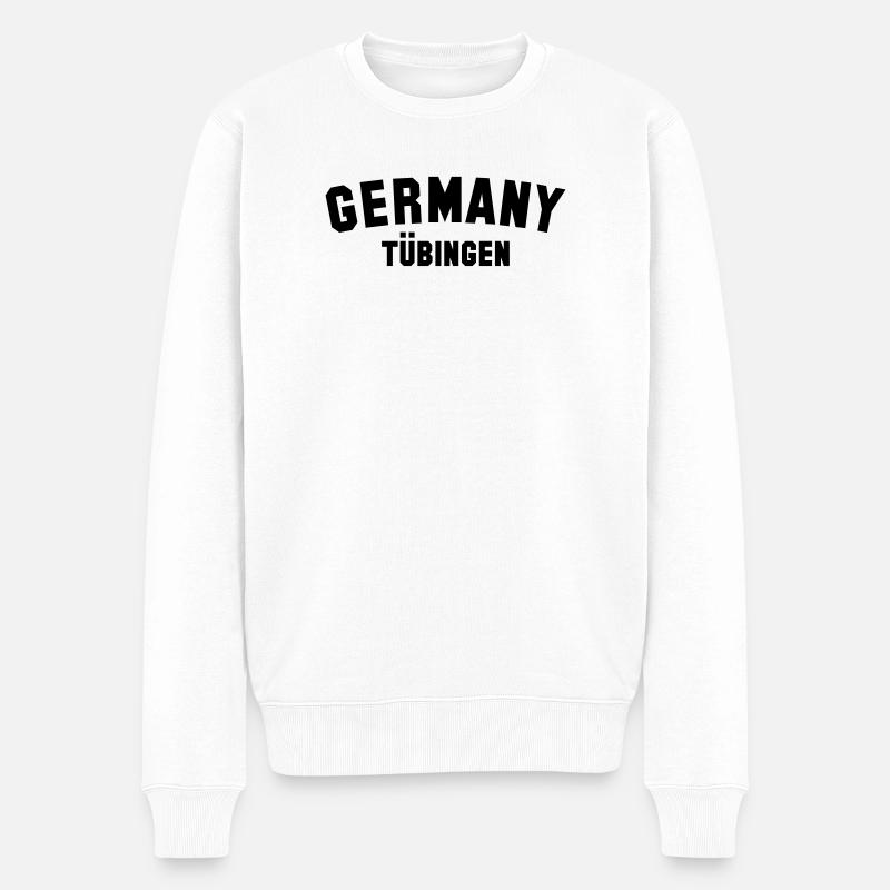 TÜBINGEN - Männer Premium Bio Pullover - Weiß