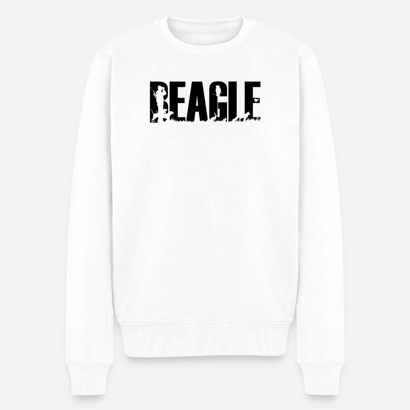 Hound Beagle - Pull Premium bio Homme - blanc