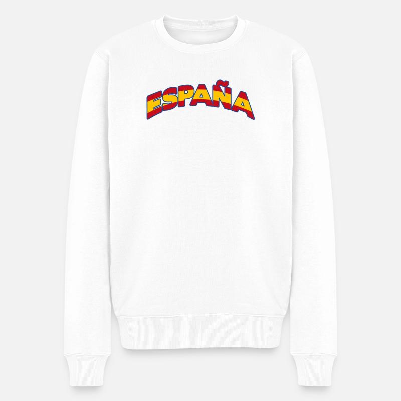 Espagne 1 - Pull Premium bio Homme - blanc