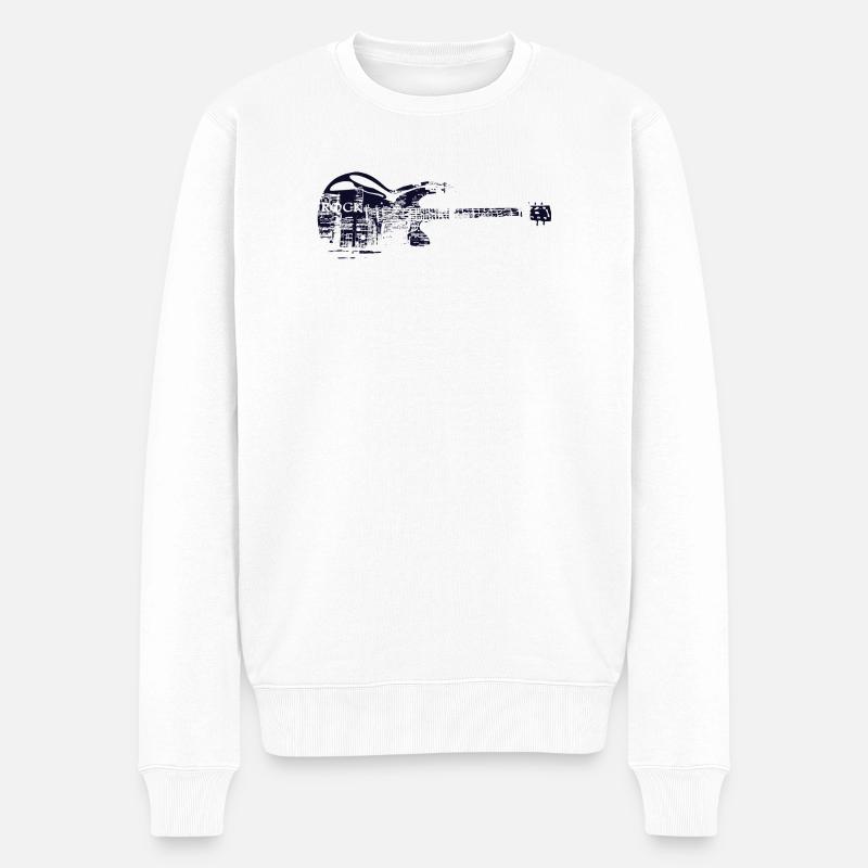 Tee shirt rock - Pull Premium bio Homme - blanc