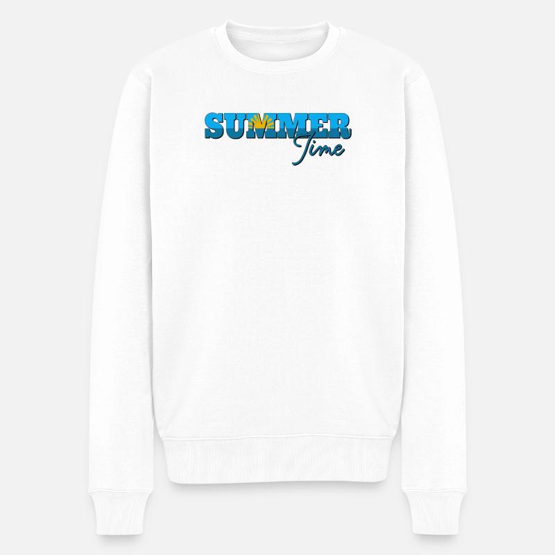 Heure d'été - Pull Premium bio Homme - blanc