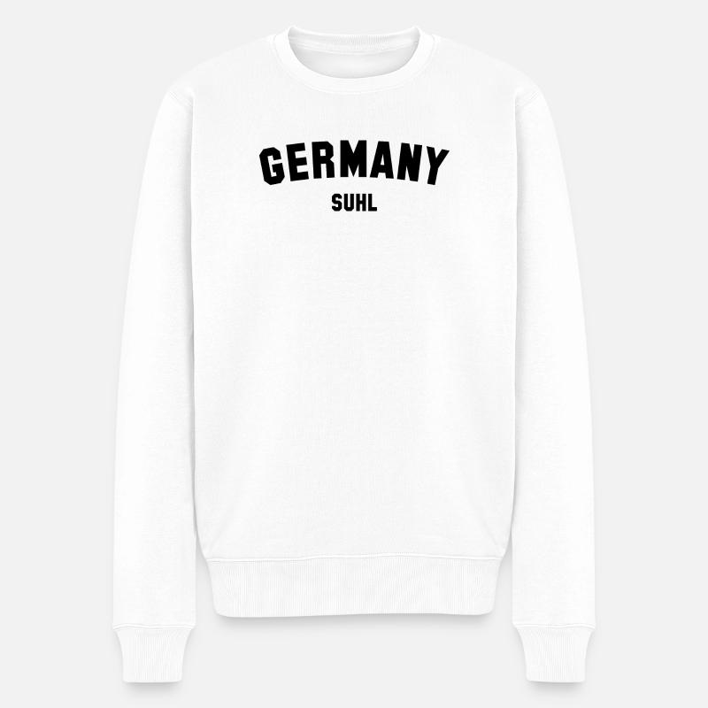 SUHL - Männer Premium Bio Pullover - Weiß