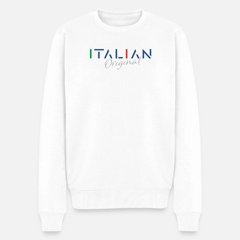 Italian Original - Pull Premium bio Homme - blanc