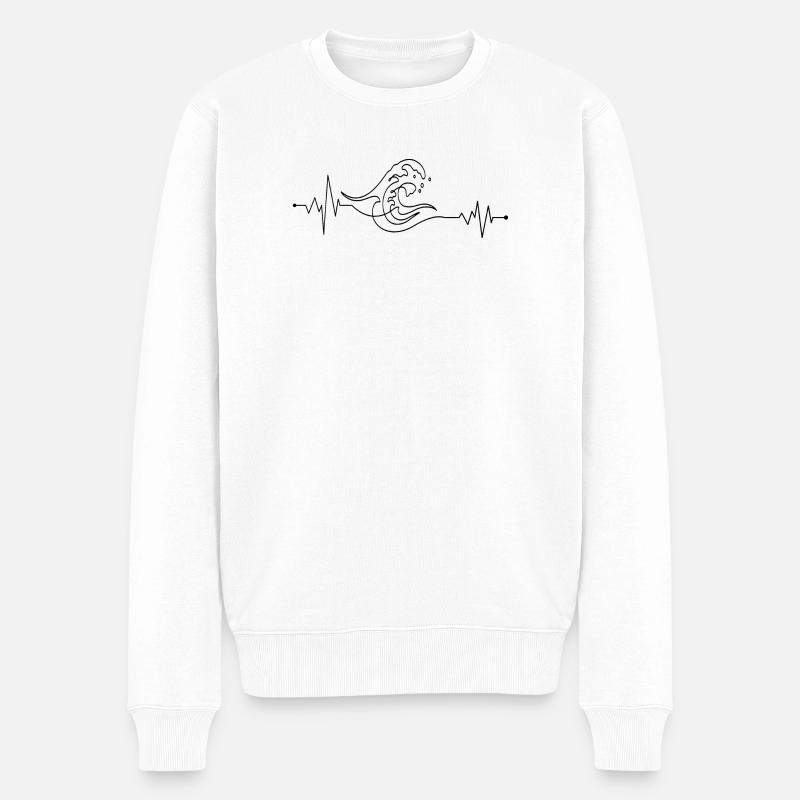 design_not_provided - Männer Premium Bio Pullover - Weiß